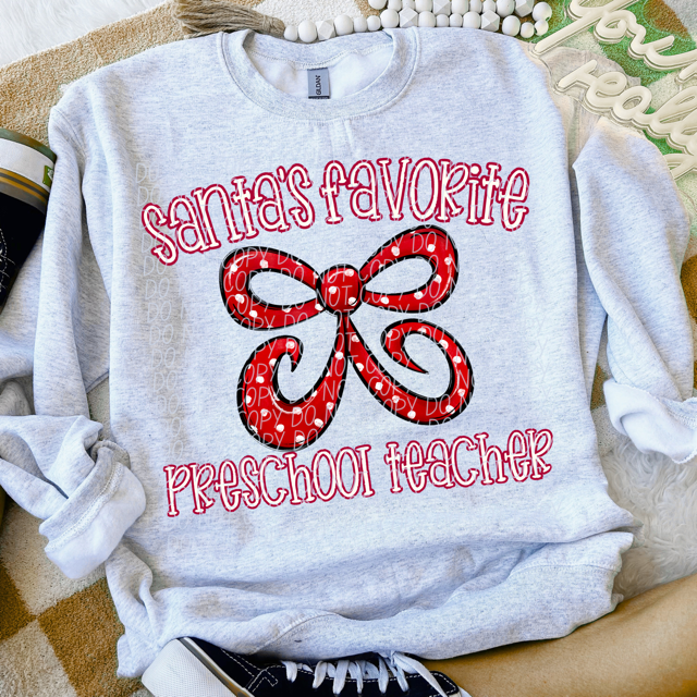 Santa's Favorite Careers DTF Print