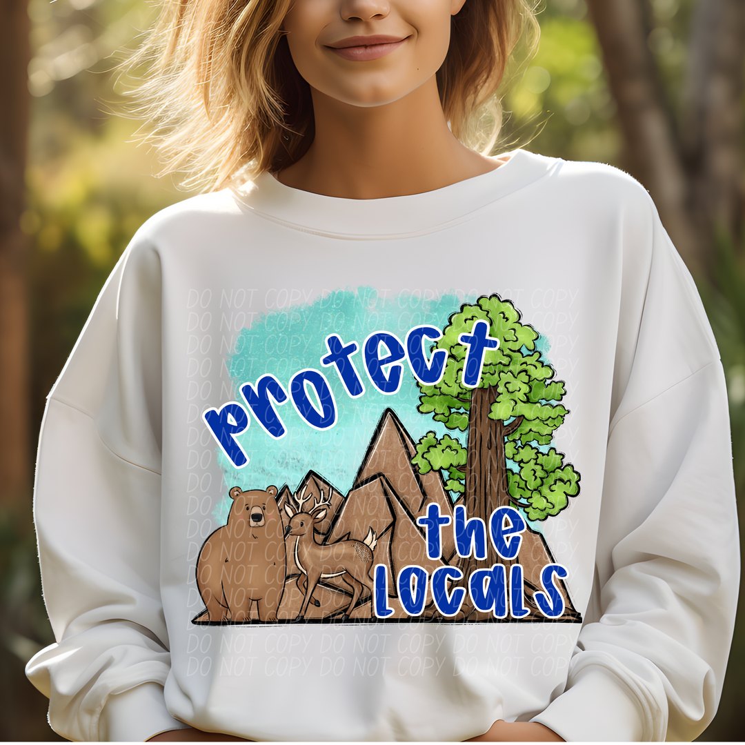 Protect the Locals Bears DTF Print