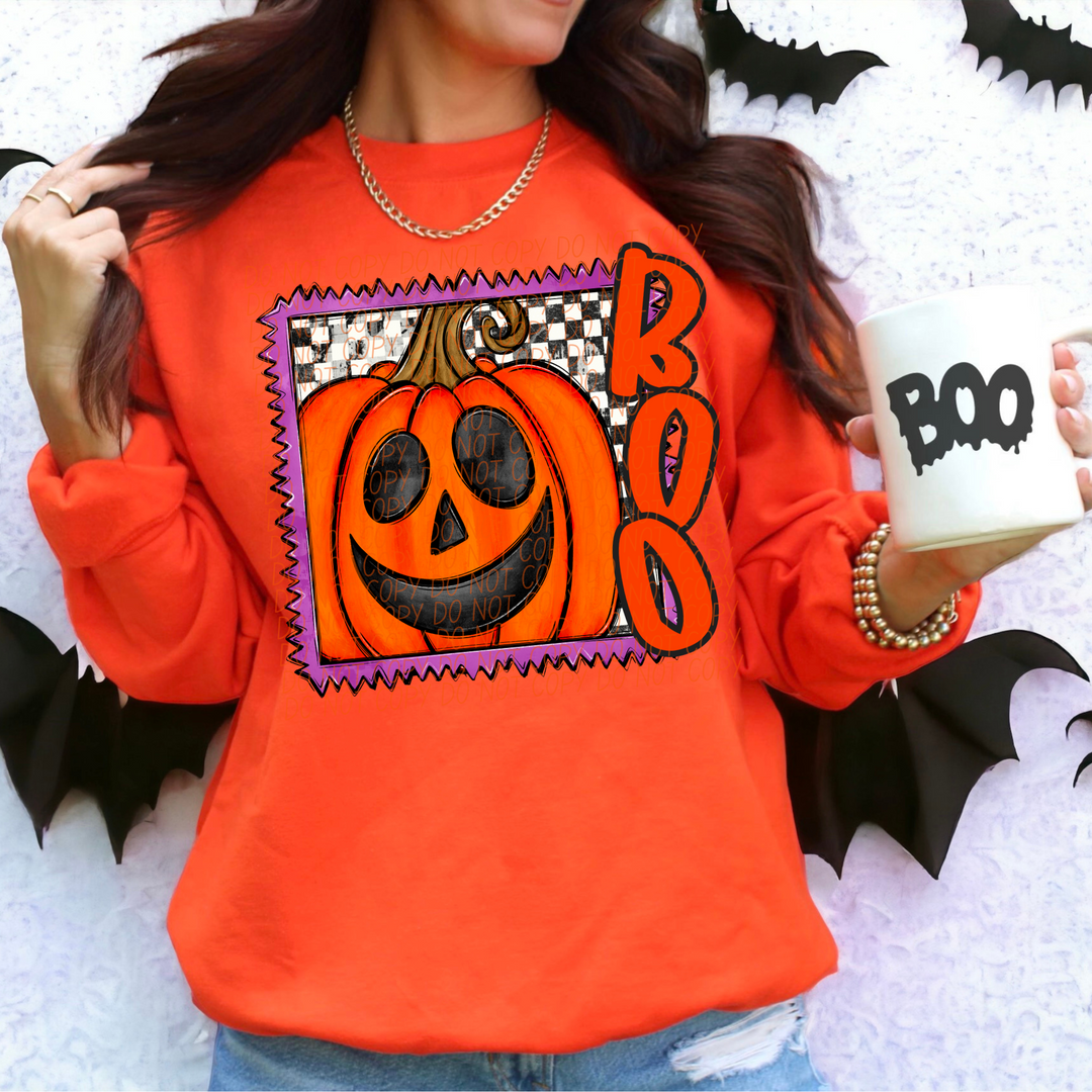 Pumpkin Stamp DTF Print