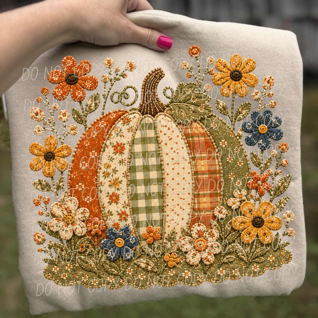 Fall Flowers DTF Print