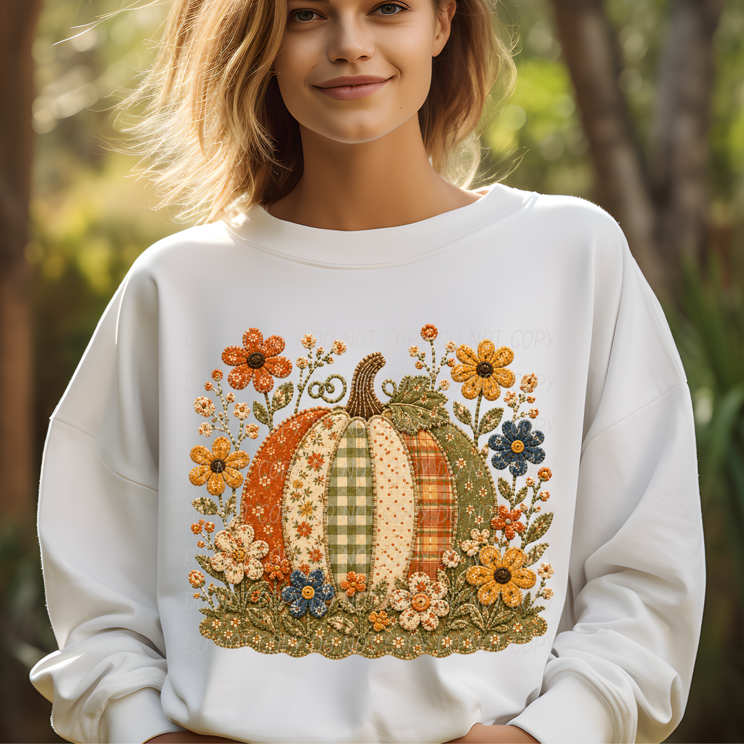 Fall Flowers DTF Print