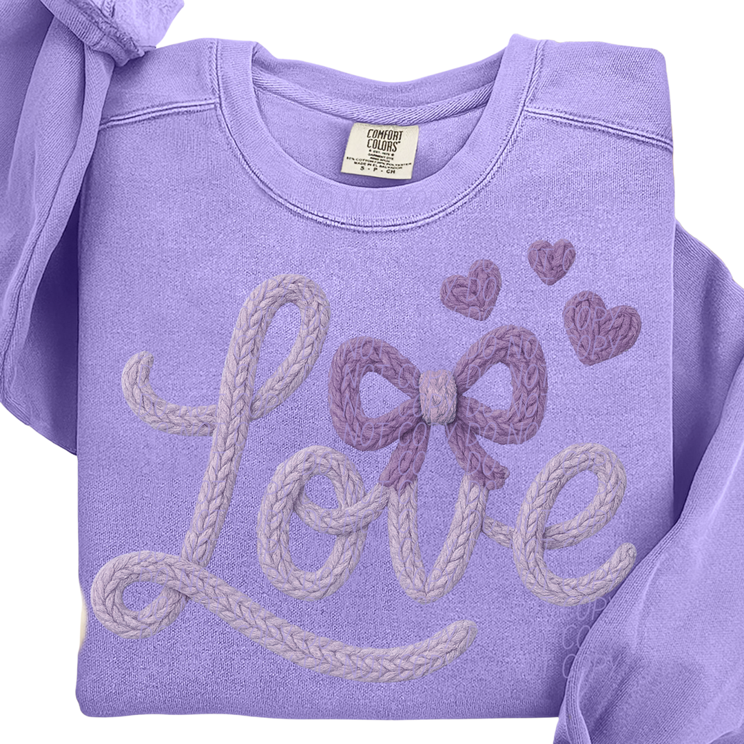 Purple Love DTF Print