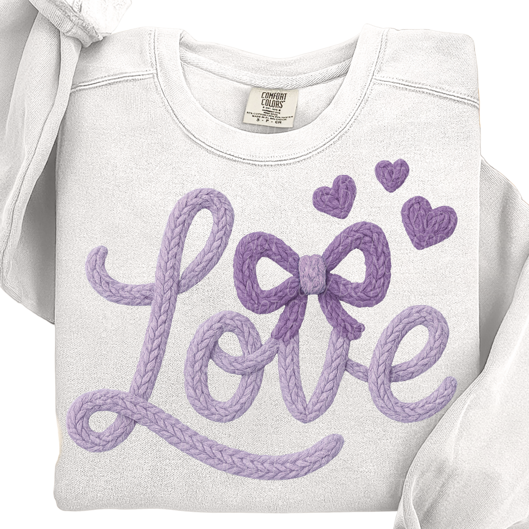 Purple Love DTF Print