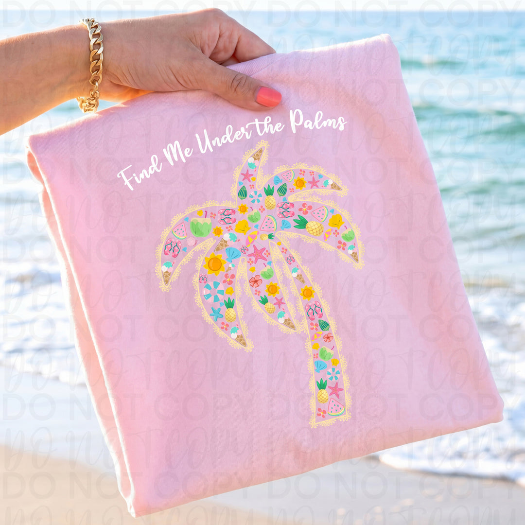 Fine Me Under the Palms DTF Print