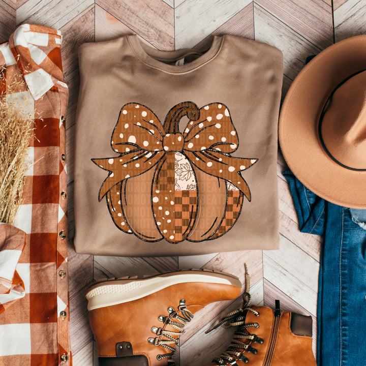 Distressed Pumpkin DTF Print