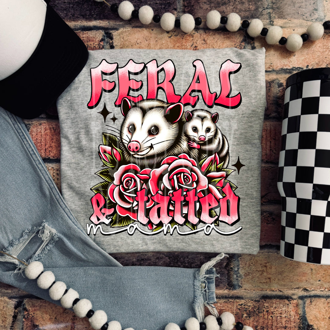 Feral and Tatted DTF Print