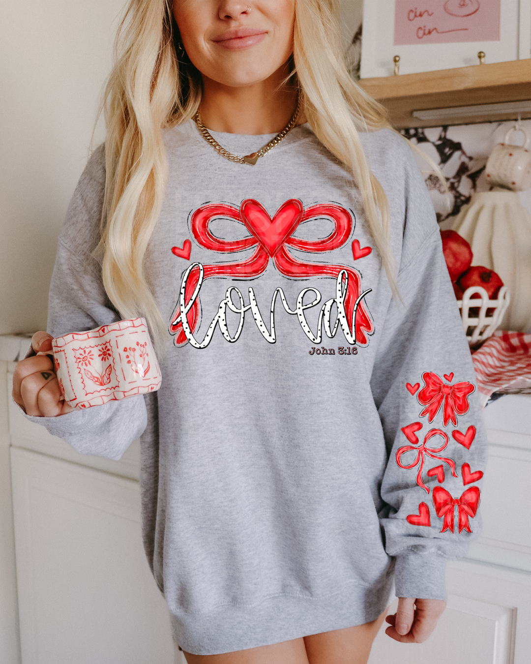 Loved Bow DTF Print