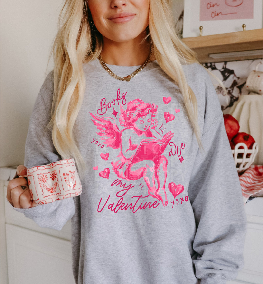 Books are my Valentine DTF Print