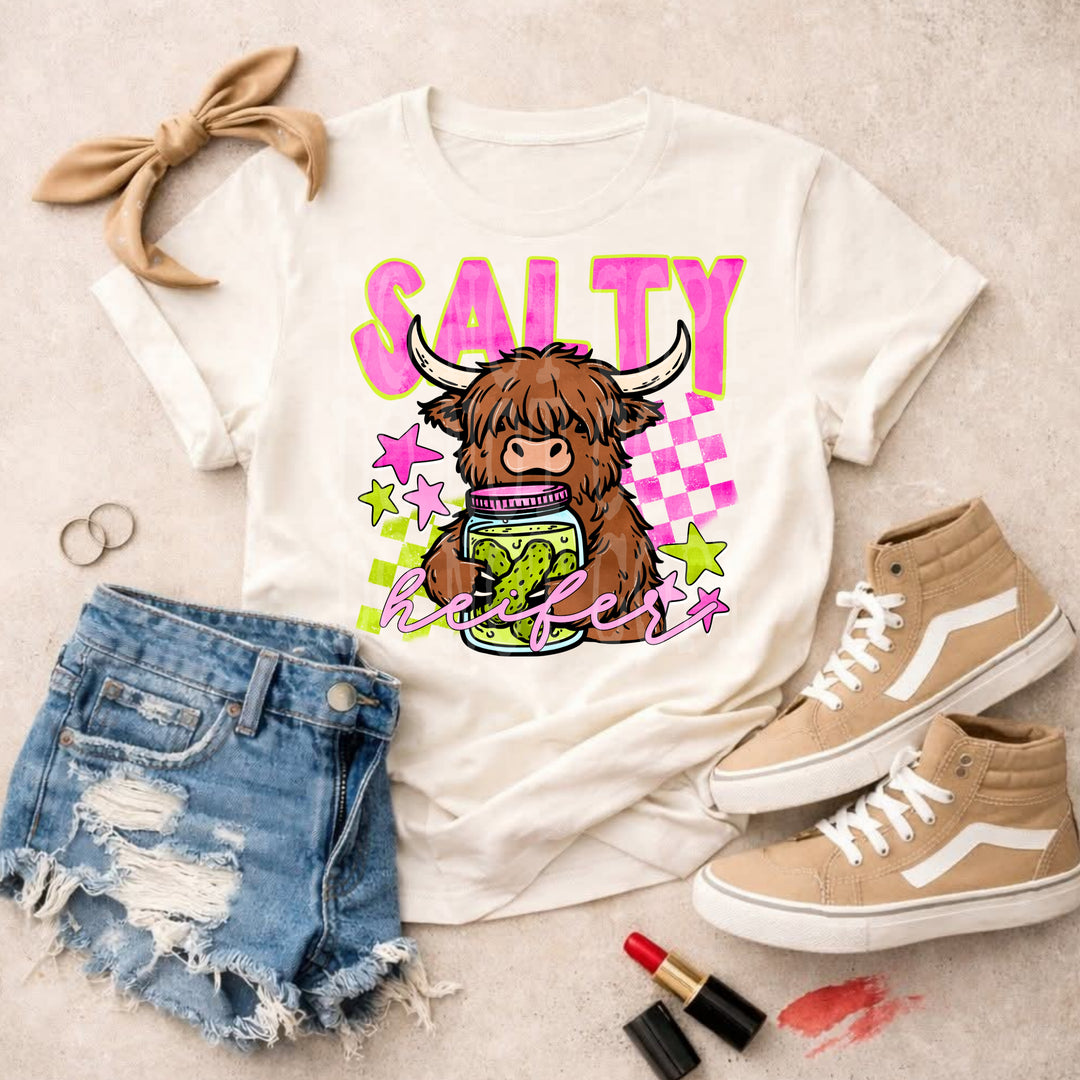 Salty Heifer DTF Print
