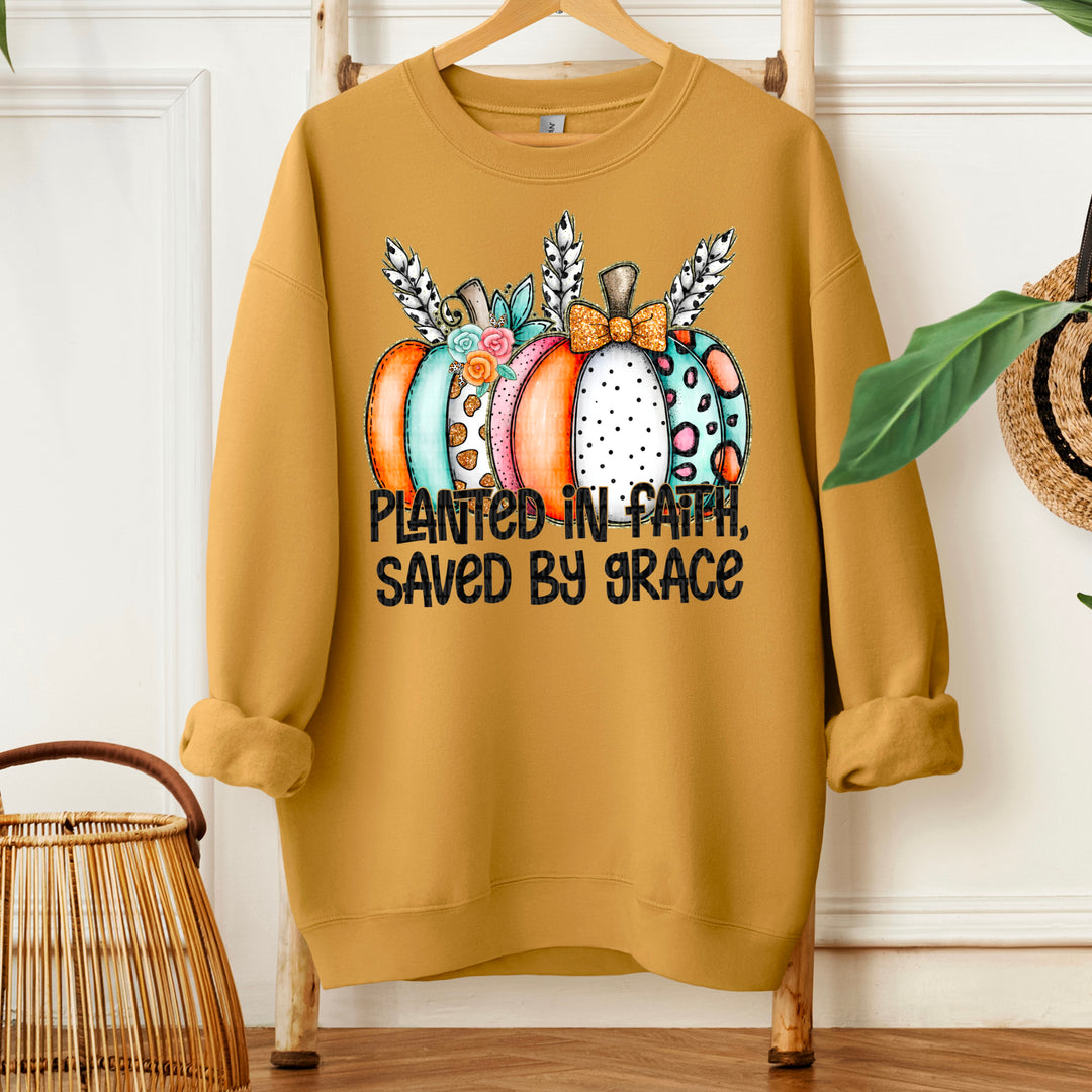 Planted In Faith Saved By Grace DTF Print
