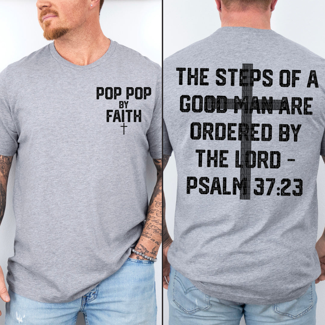 Psalm 37:23 Fathers Day Collection BACK DTF Print