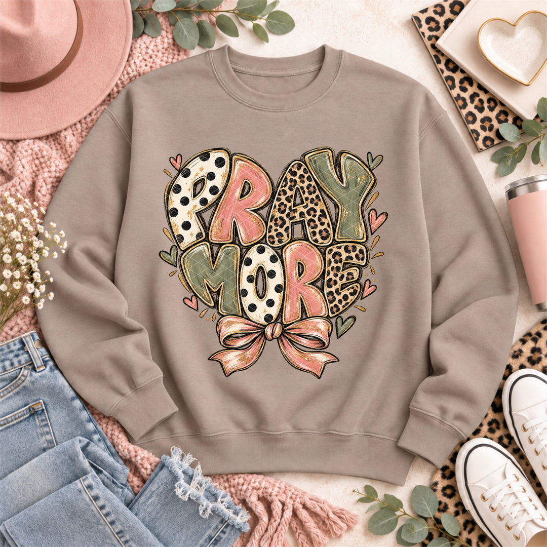Pray More DTF Print