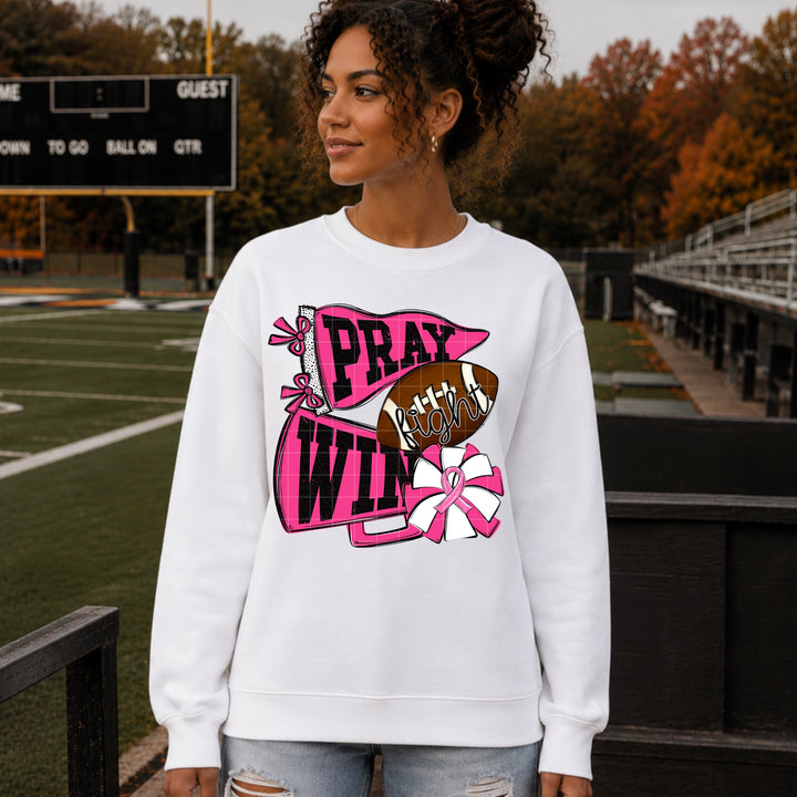 Pray Fight Win DTF Print