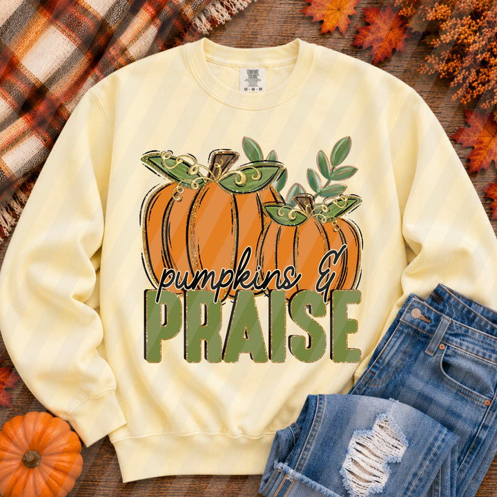 Pumpkins And Praise DTF Print