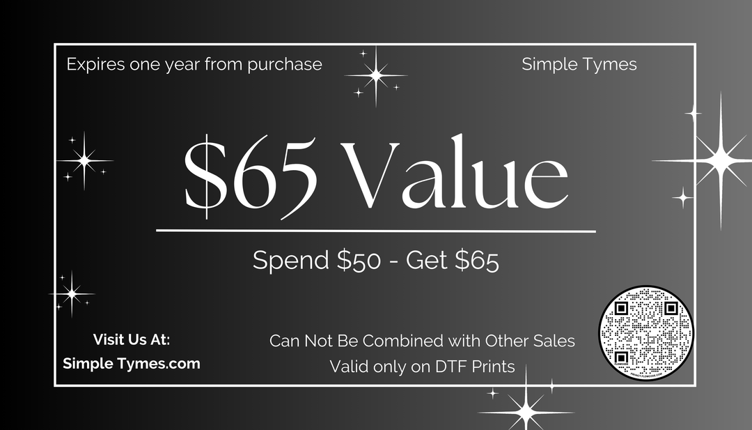 Buy Now, Save Later - $65 Value for $50 Gift Code