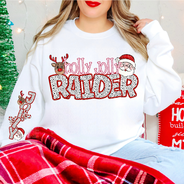 Holly Jolly Mascots DTF Print