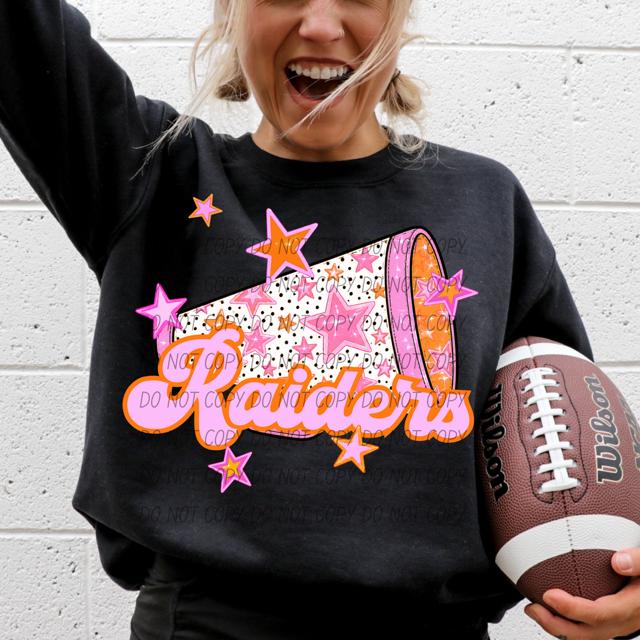 Pink Cheer DTF Print