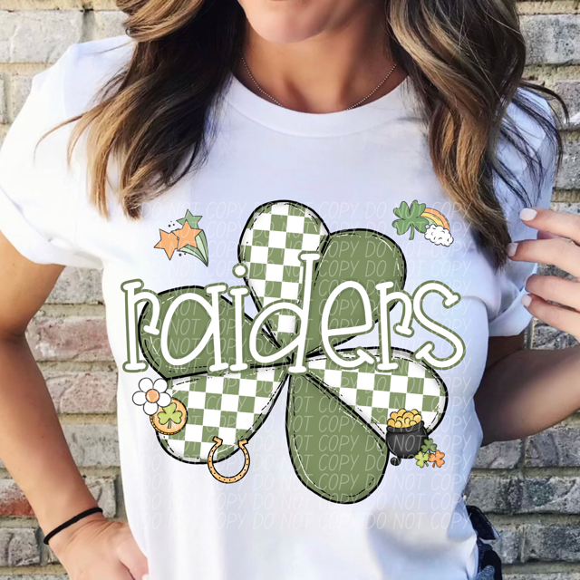 St Patrick Clover Mascots DTF Print