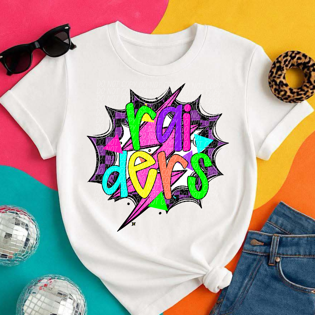 80's Hero Mascots DTF Print