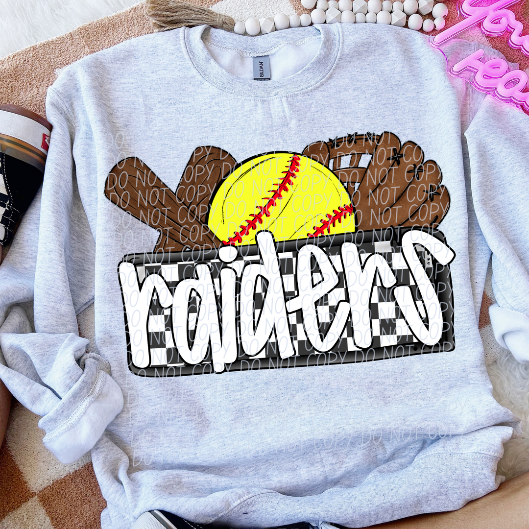 Softball Mascots DTF Print