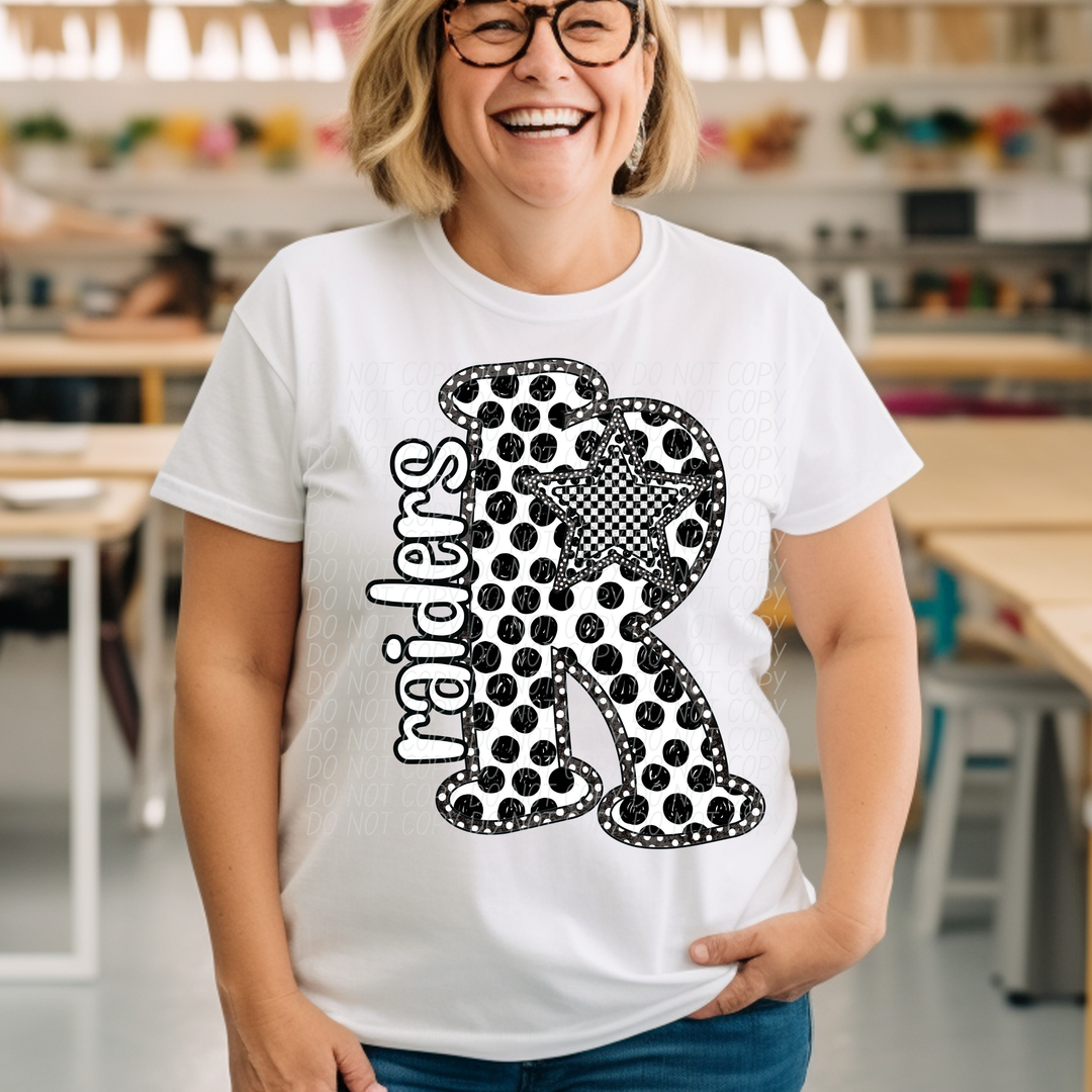 Polka Dot Mascots DTF Print