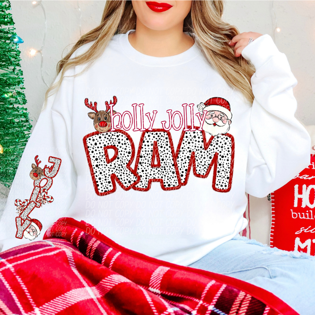 Holly Jolly Mascots DTF Print