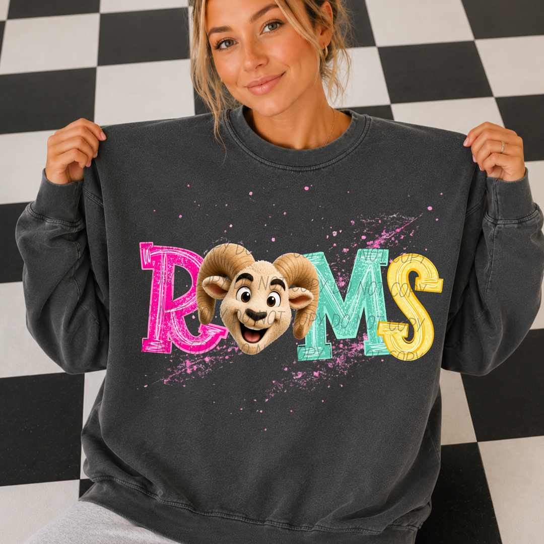 Happy Little Mascots DTF Print
