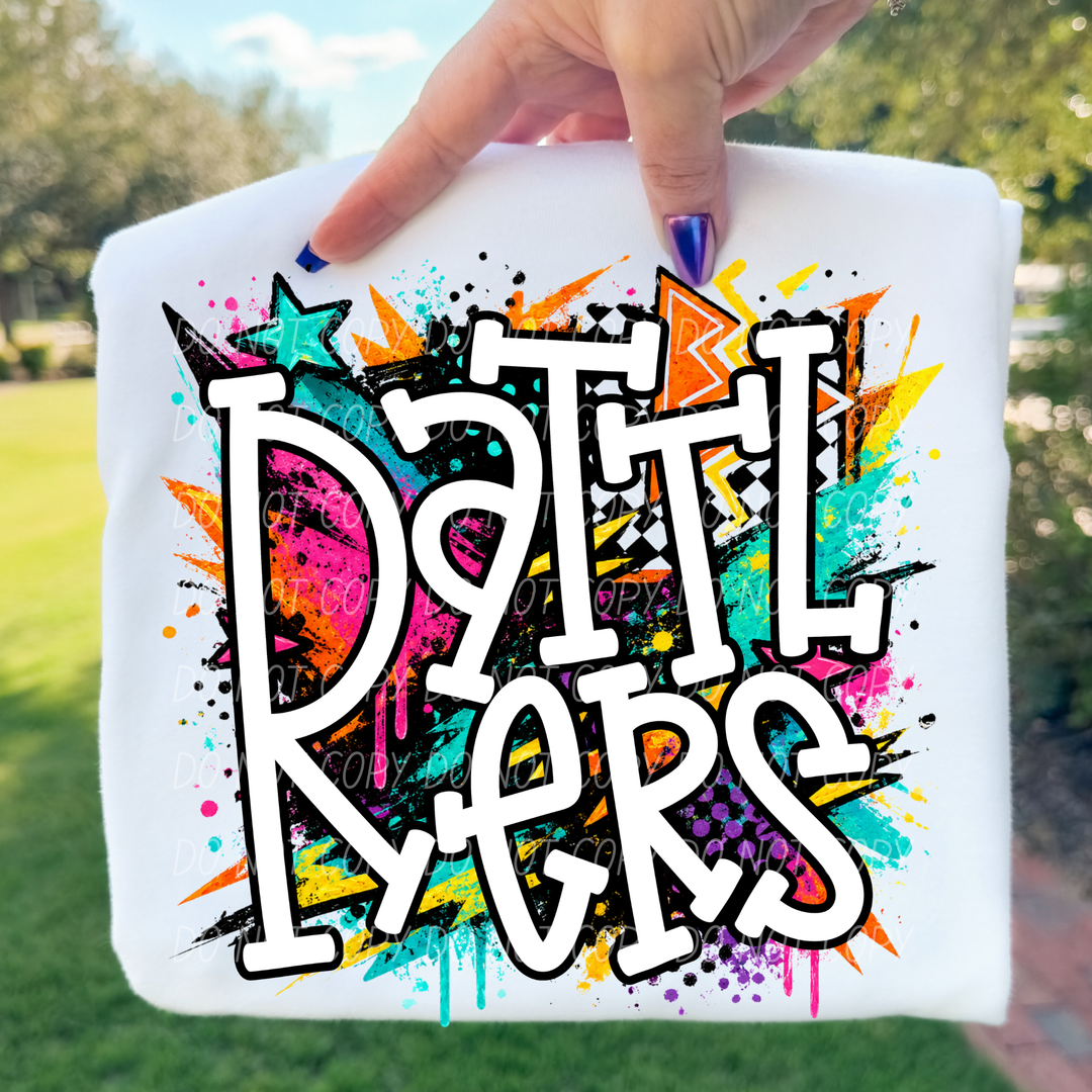 Totally Tubular Mascots DTF Print
