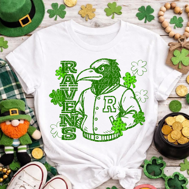 Letterman Clover Mascots DTF Prints