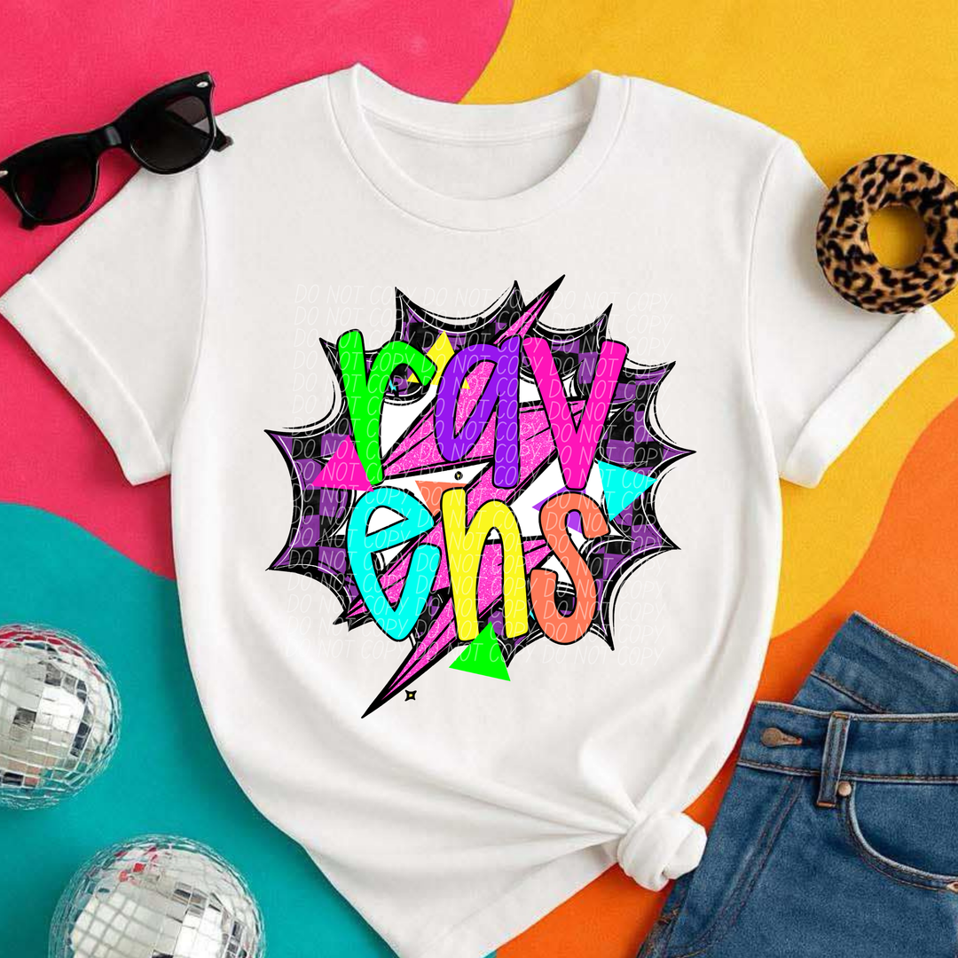 80's Hero Mascots DTF Print