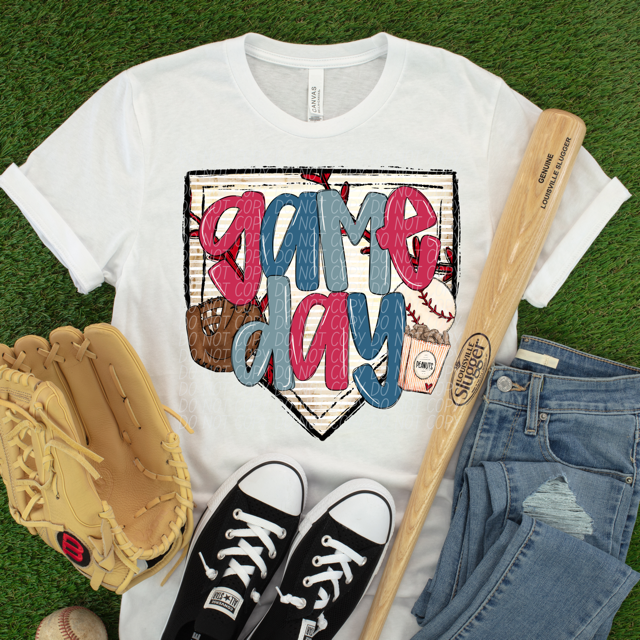 Game Day Baseball Mound DTF Print