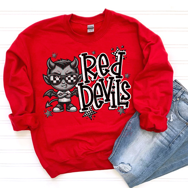 Black and White Mascots DTF Print