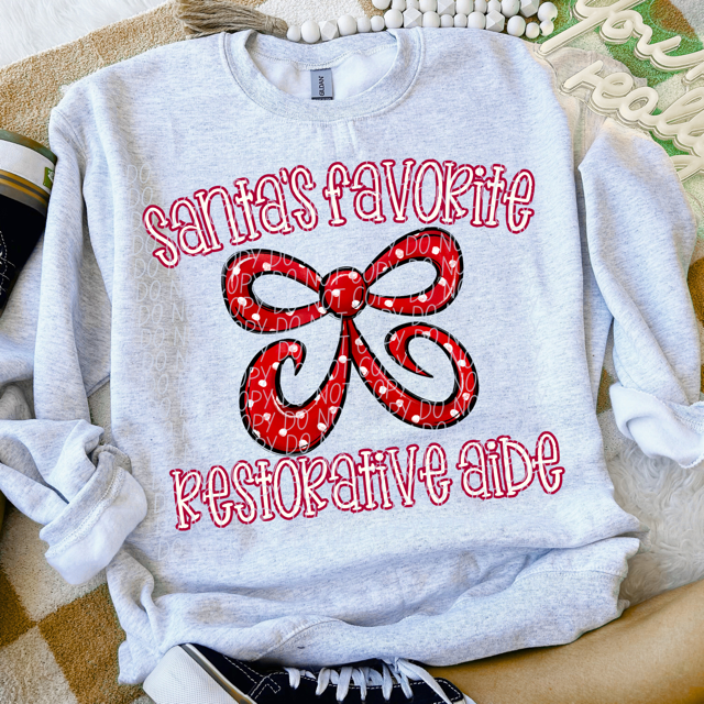 Santa's Favorite Careers DTF Print