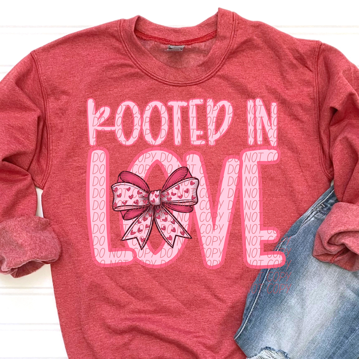 Rooted in Love Bow DTF Print