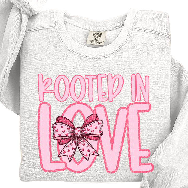 Rooted in Love Bow DTF Print