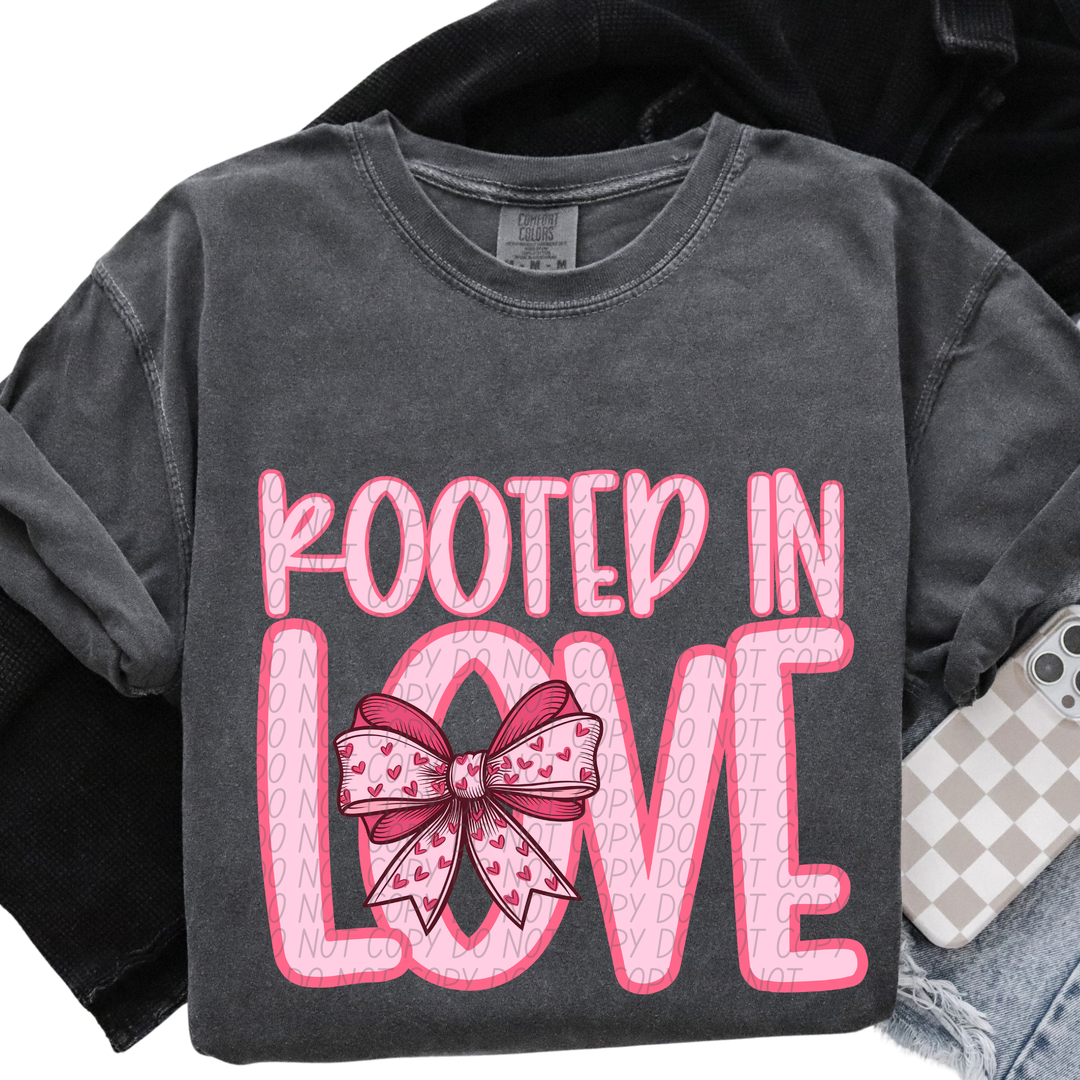 Rooted in Love Bow DTF Print