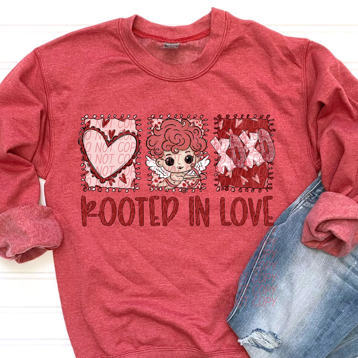Rooted In Love Squares DTF Print