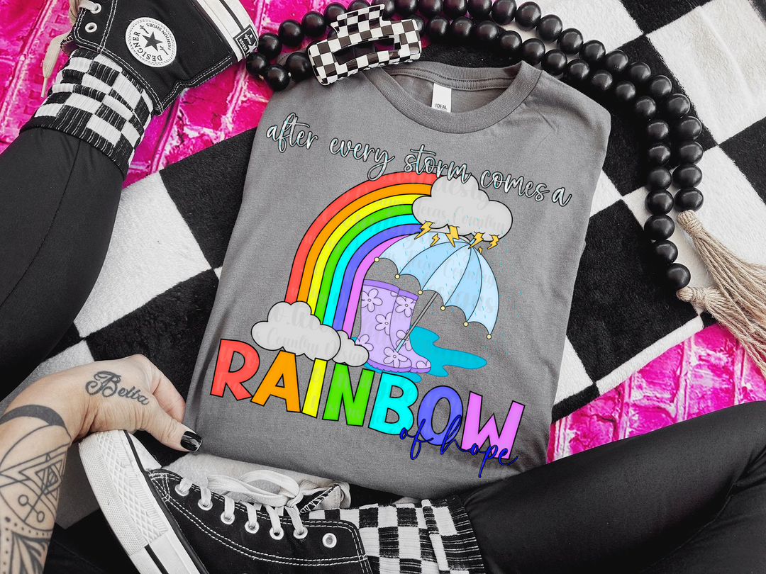Rainbow Of Hope DTF Print