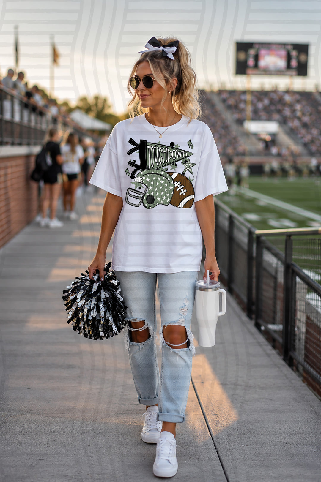 Touchdown Helmet DTF Print