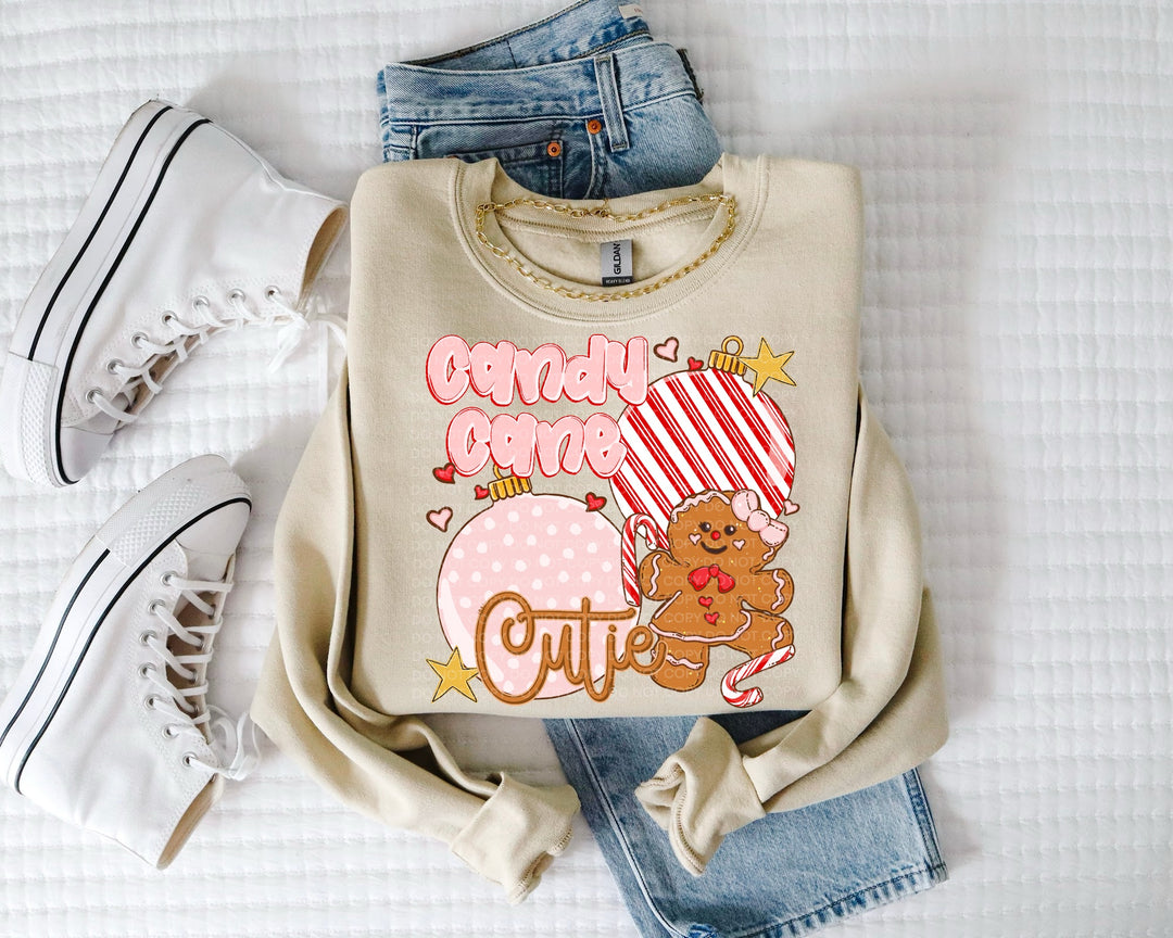 Candy Cane Cutie DTF Print