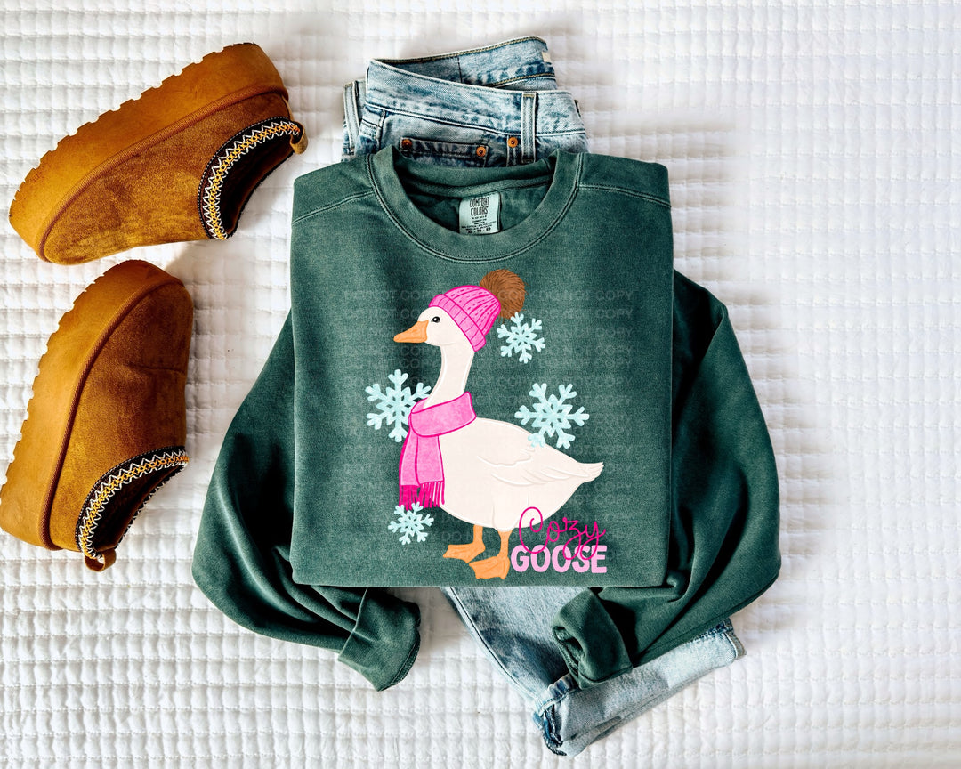 Cozy Goose DTF Print