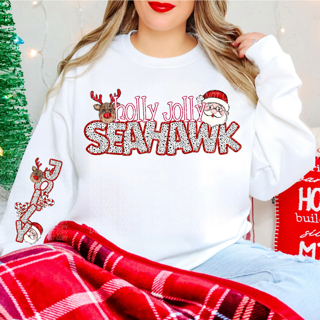 Holly Jolly Mascots DTF Print