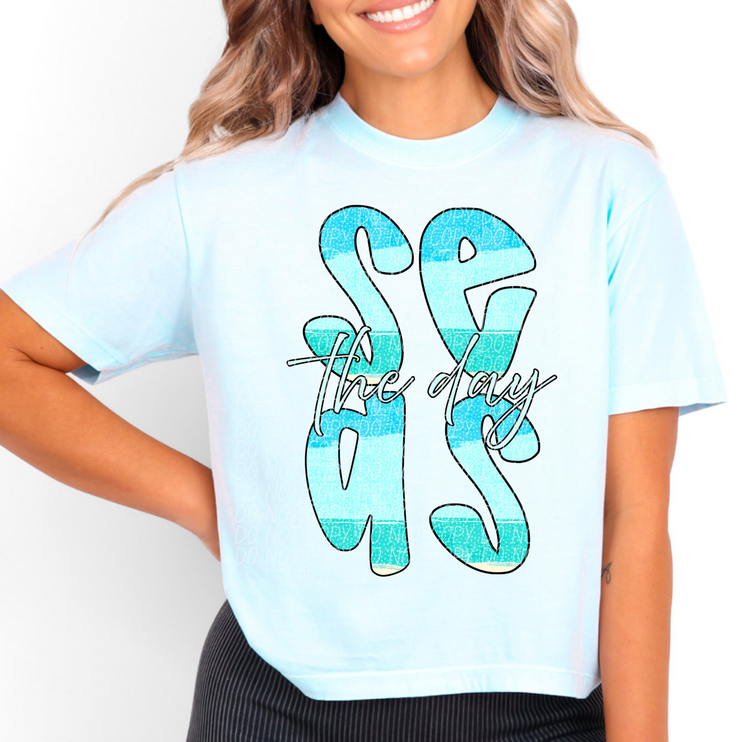 Seas The Day Water DTF Print