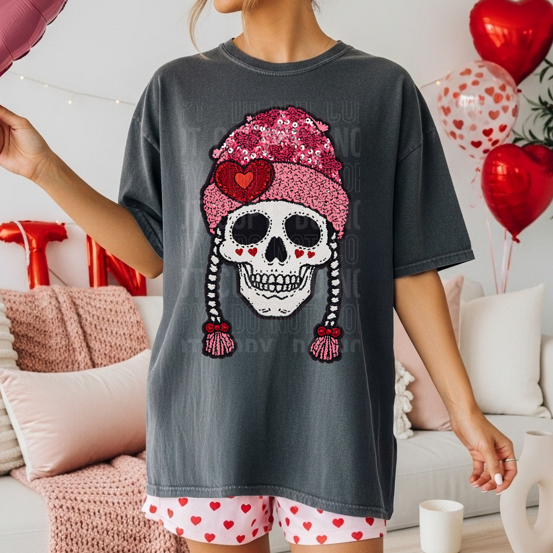 Skeleton Valentines DTF Print