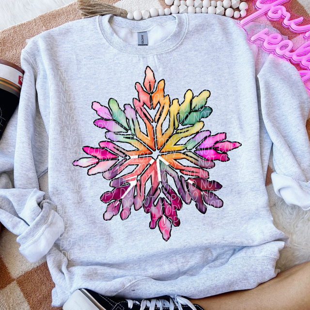 Snowflake DTF Print