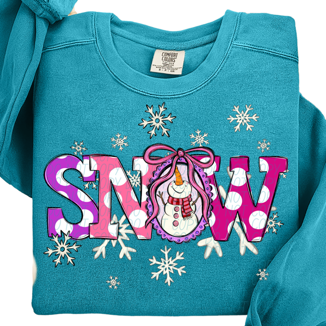 Snow Pink DTF Print