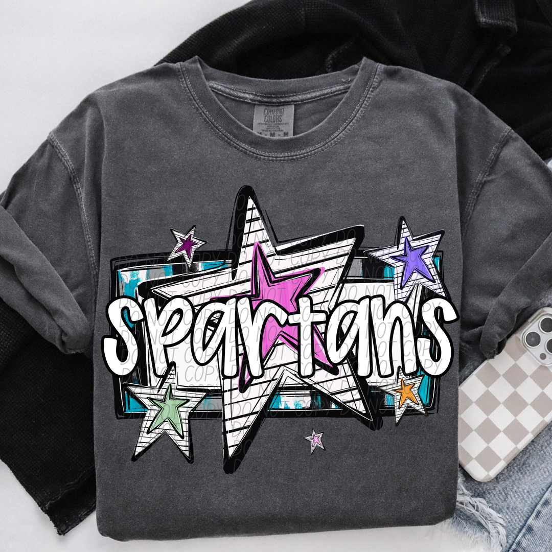 Bright Stars Mascots Youth DTF Print