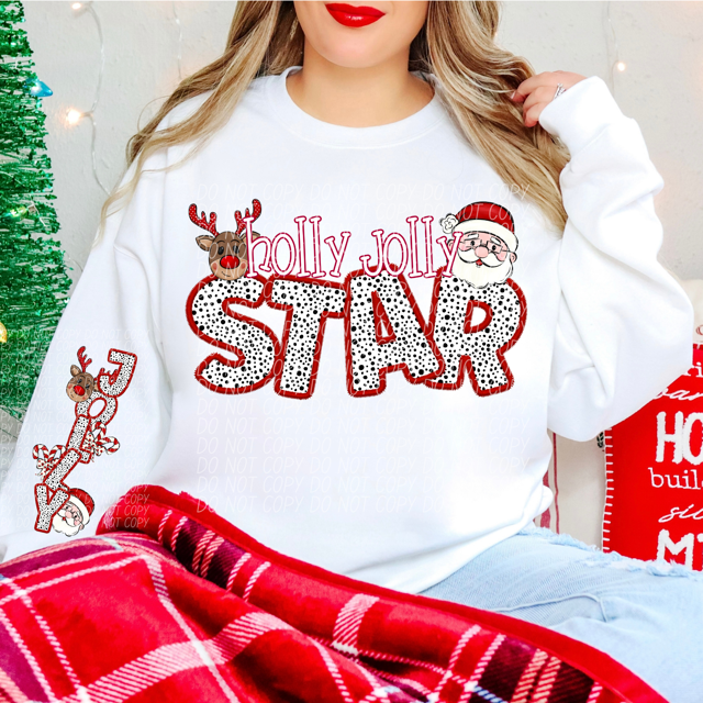 Holly Jolly Mascots DTF Print