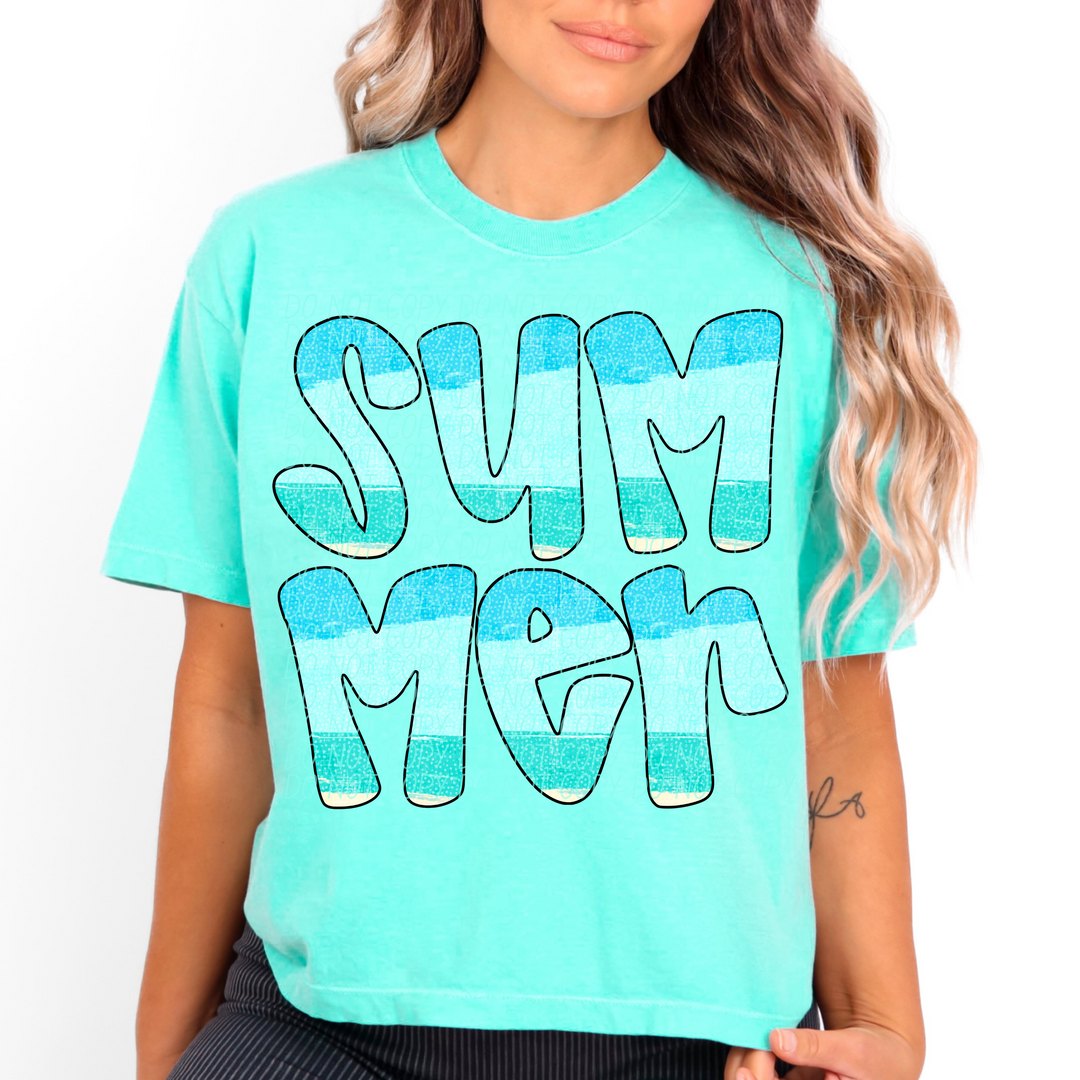 Summer Water DTF Print