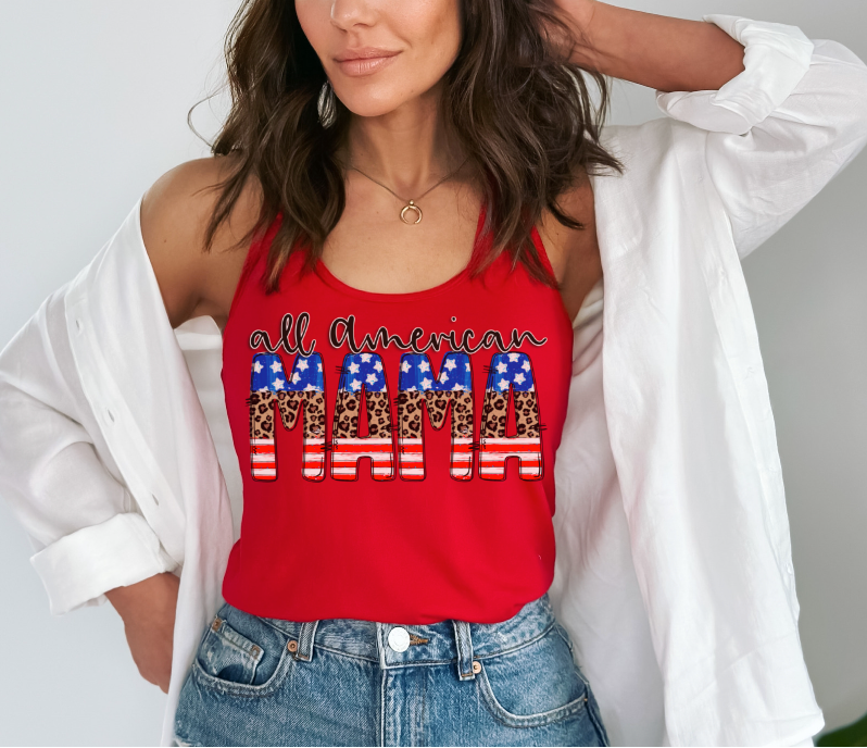 All American Mama DTF Print